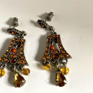 Bohemian earrings dangling 1 3/4”